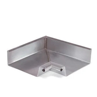 Zinken binnenhoek voor bakgoot - ZinkenRegenpijpen.nl