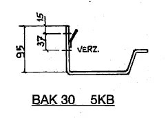 Dakgoot beugels voor bakgoot B30 - ZinkenRegenpijpen.nl