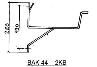 Dakgoot beugels voor bakgoot B44 - ZinkenRegenpijpen.nl