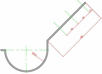 Dakgoot beugels voor mastgoot M333 - ZinkenRegenpijpen.nl