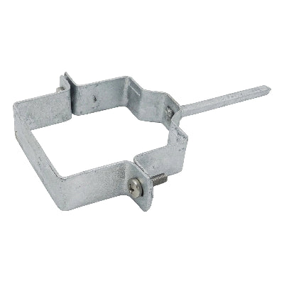 Verzinkte beugels en bevestigingsmateriaal tbv vierkante regenpijpen 80x80mm - ZinkenRegenpijpen.nl