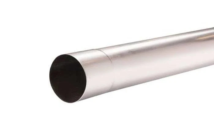 Zinken regenpijp 100mm, ronde buis