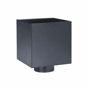 zwarte zinken vergaarbak Kubus, antraciet