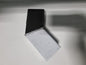 Zwarte vierkante regenpijpbocht 80×80 mm 45 graden ANTHRA-ZINC