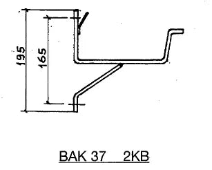 Dakgoot renovatie beugels voor bakgoot B37 