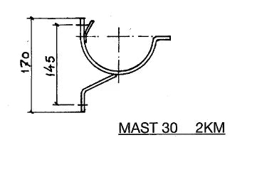 Dakgoot beugels voor mastgoot M30 - ZinkenRegenpijpen.nl