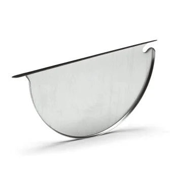 Zinken kopschot met en zonder kraal – voor mastgoten M30, M37 en M44 - ZinkenRegenpijpen.nl