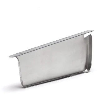 Zinken kopschot met en zonder kraal voor bakgoten - ZinkenRegenpijpen.nl