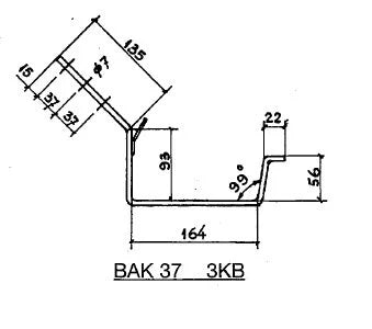 Dakgoot beugels met tapgat en hoeklijnen voor een bakgoot - ZinkenRegenpijpen.nl
