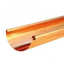 Ronde koperen dakgoot, mastgoot M400 