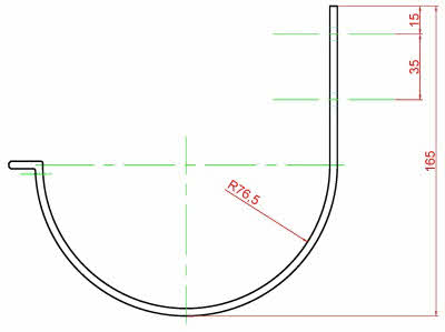 Dakgoot beugels voor mastgoot M333 - ZinkenRegenpijpen.nl