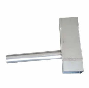 zinken regentonvuller tbv vierkante buis - ZinkenRegenpijpen.nl