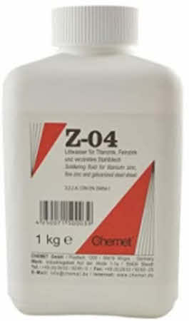 Soldeervloeistof voor solderen zink, Z-04 1 liter