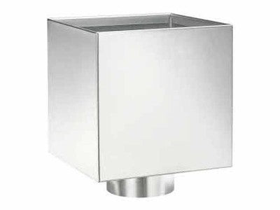 zinken vergaarbak Kubus - ZinkenRegenpijpen.nl