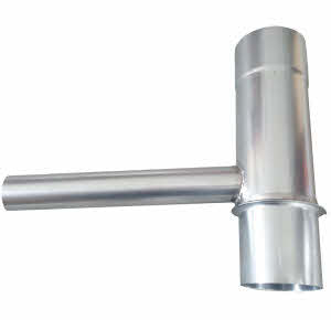 zinken regentonvuller tbv ronde buis - ZinkenRegenpijpen.nl