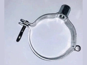 Zinken scharnierbeugel Ø70 mm – met combimoer M8‑M10 voor regenpijp montage