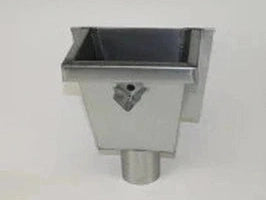 zinken vergaarbak junior (recht) - ZinkenRegenpijpen.nl