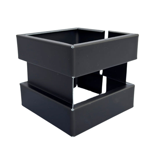Zwarte vierkante zinken wrong 80×80 mm – los onderdeel zonder combimoer of beugel